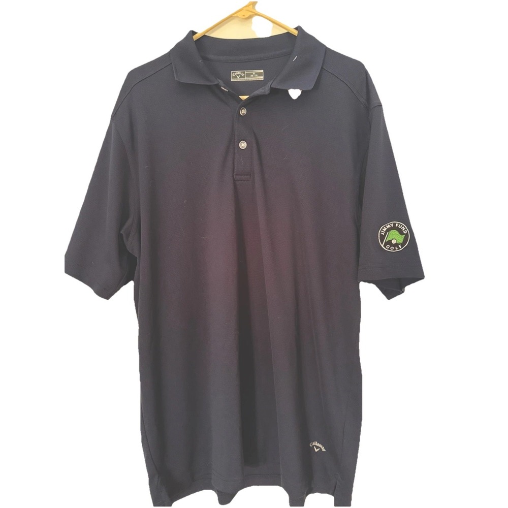 Men's Callaway Navy Blue Button Polo XL